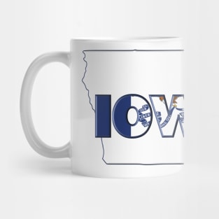 Iowa Colored State Letters Mug